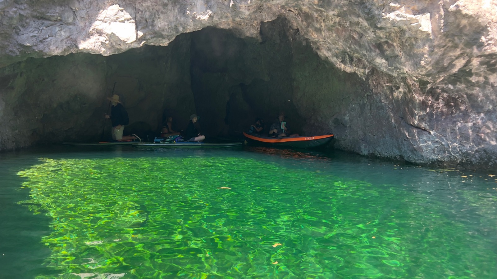 Clear-water paddleboarding through the Colorado River's Black Canyon