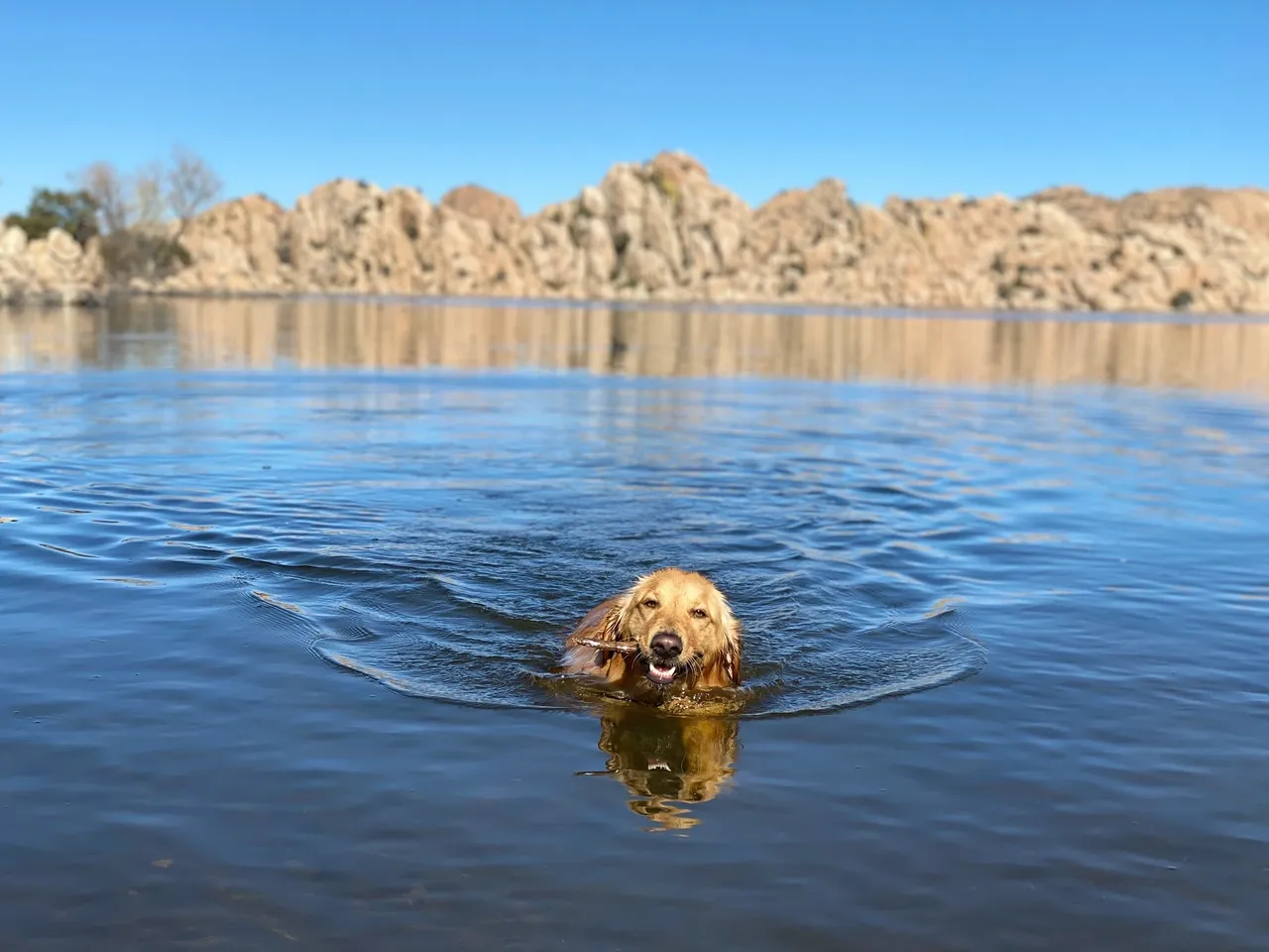 Paddleboarding Watson Lake in Prescott, Arizona